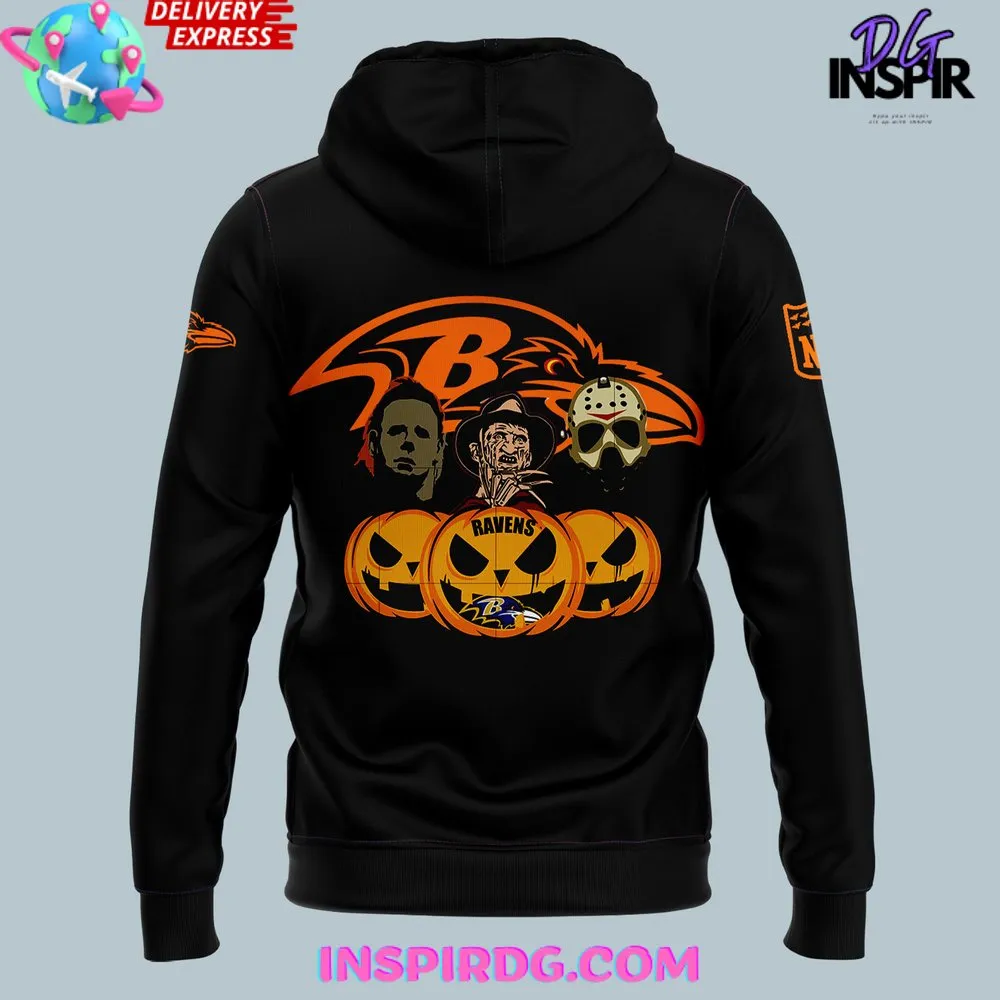 -Baltimore Ravens Trick Or Treat 2024 Hoodie