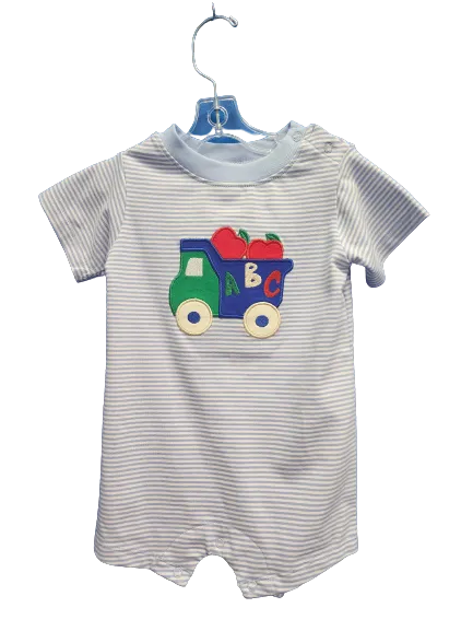 ABC Smocked Boys Romper