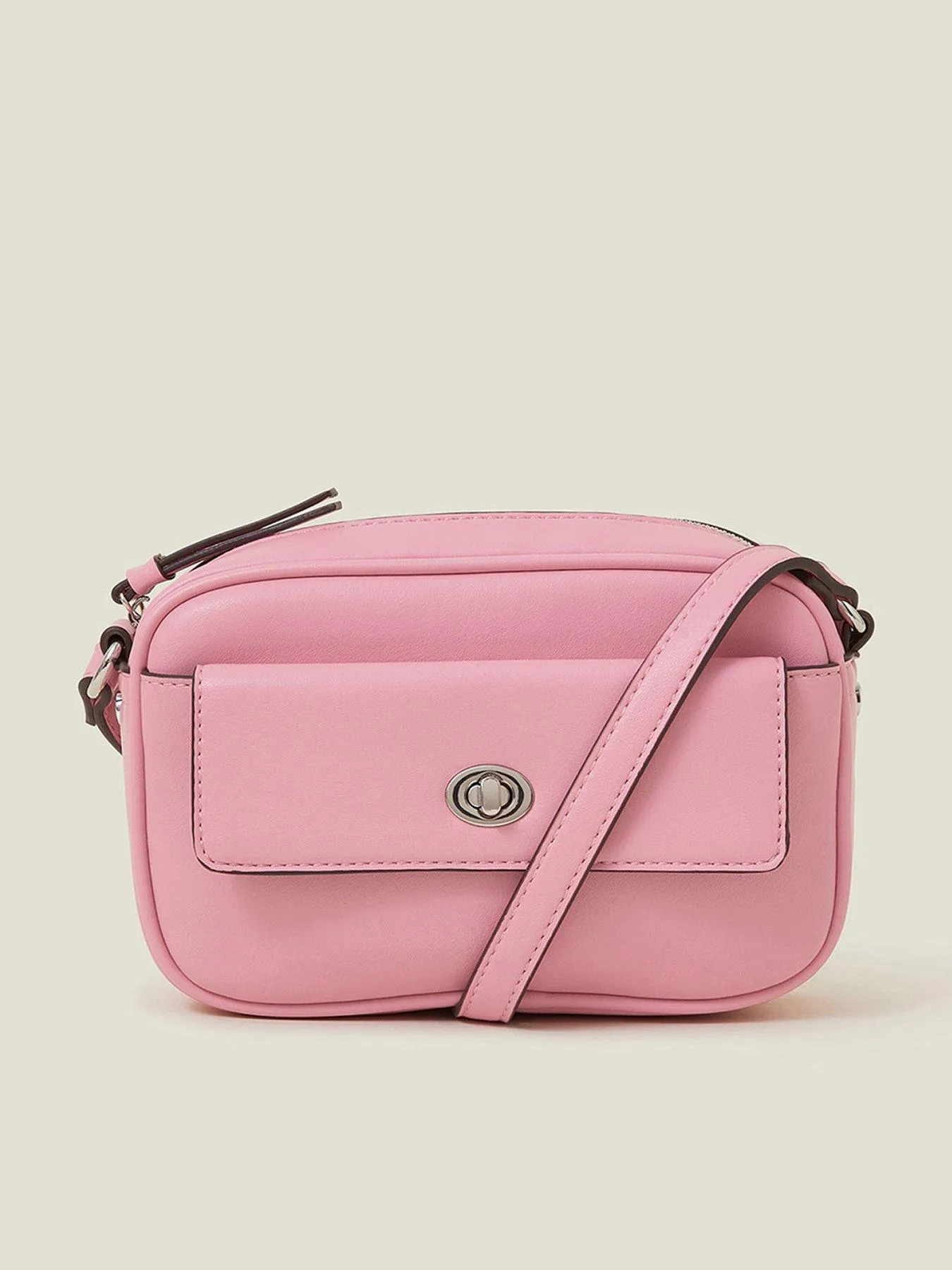 Accessorize Small Twist-Lock Cross-Body Bag