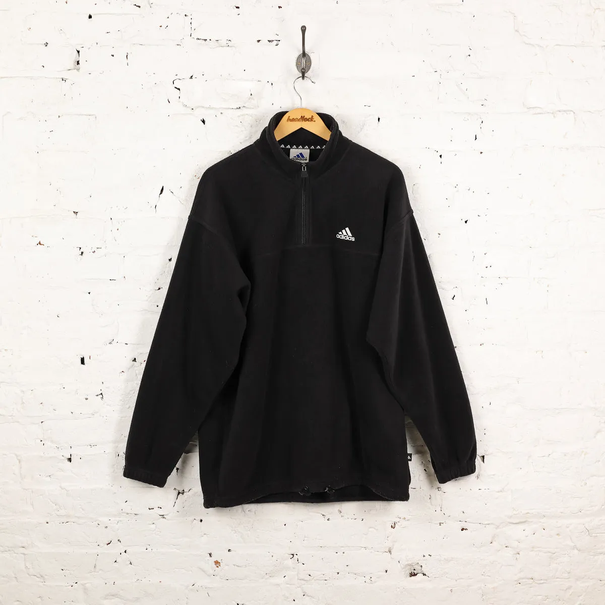 Adidas 90s 1/4 Zip Fleece - Black - L