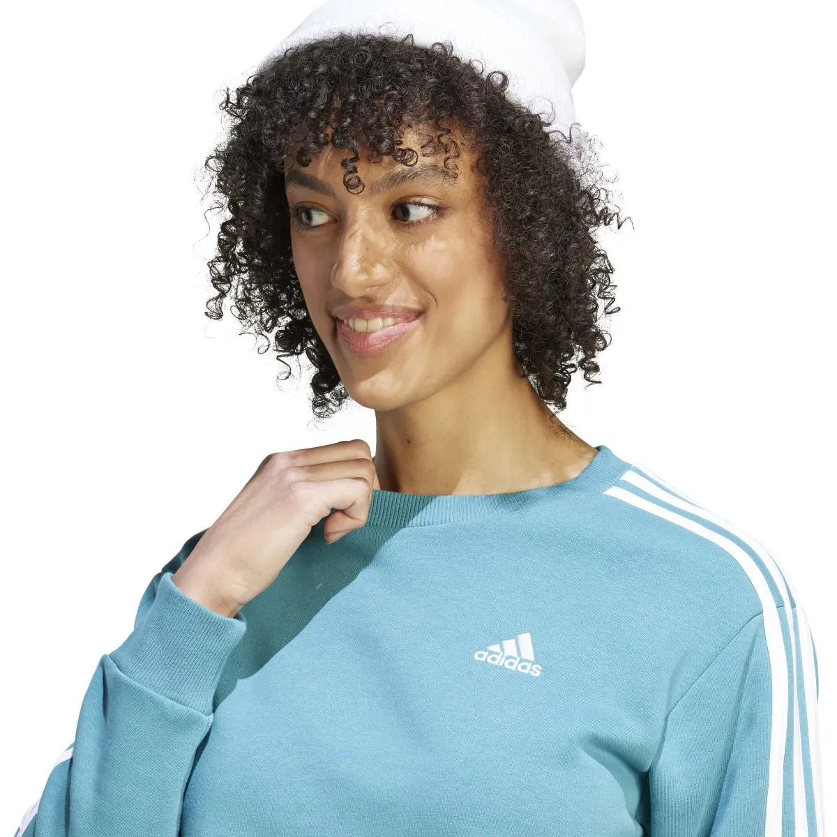 adidas Women's Essentials 3-Stripes Fleece Sweatshirt