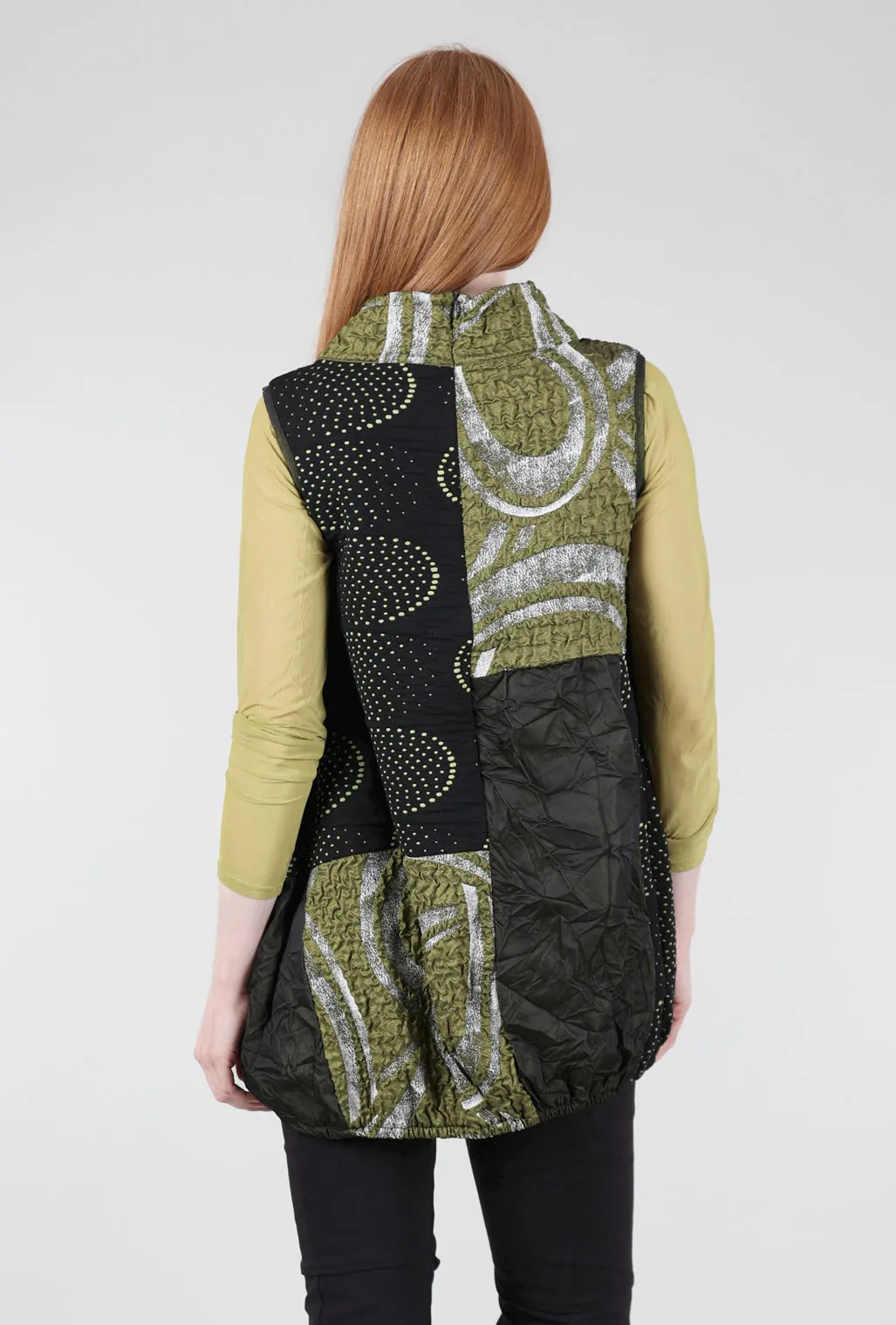 Alessi Texture-Mix Tunic, Cardiofi Green