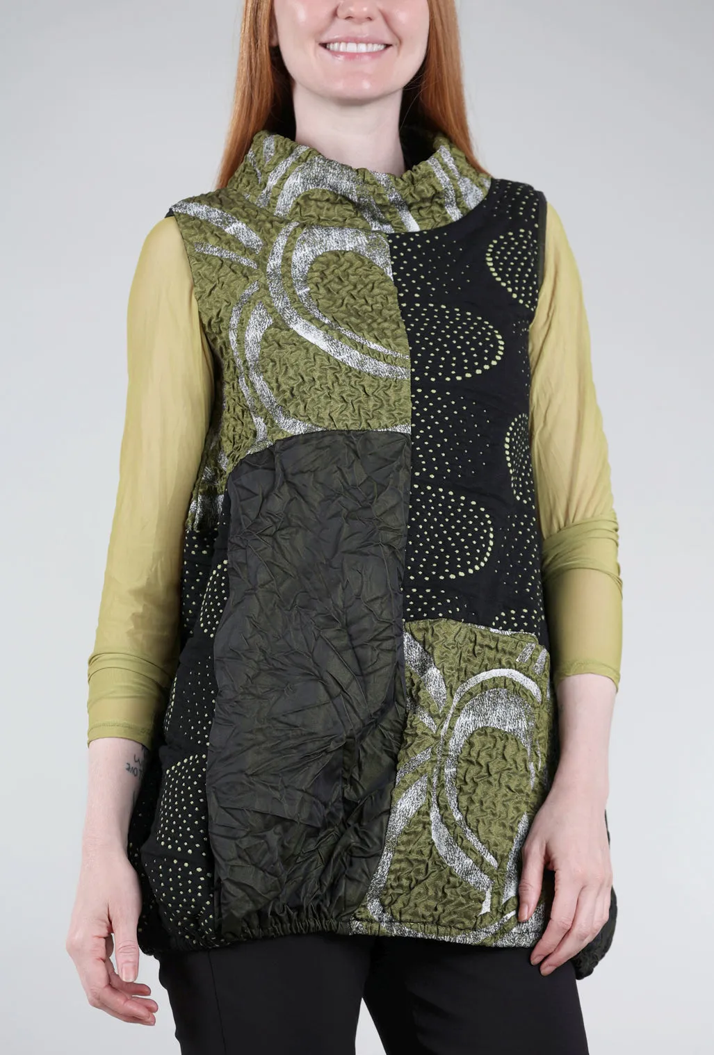 Alessi Texture-Mix Tunic, Cardiofi Green