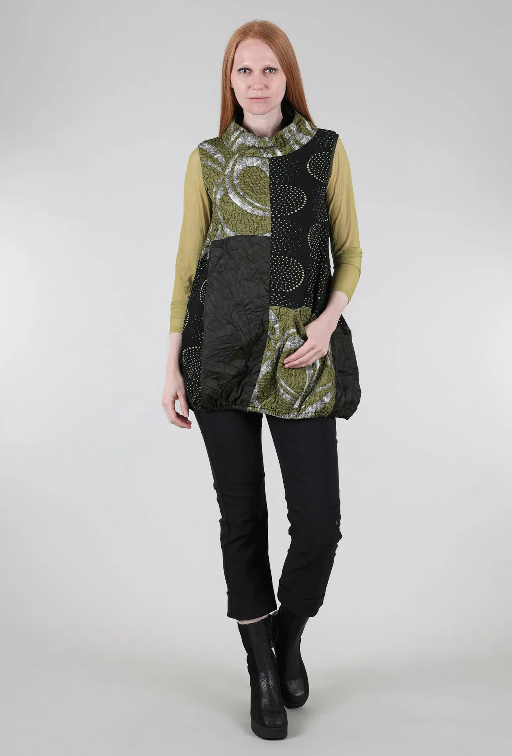 Alessi Texture-Mix Tunic, Cardiofi Green