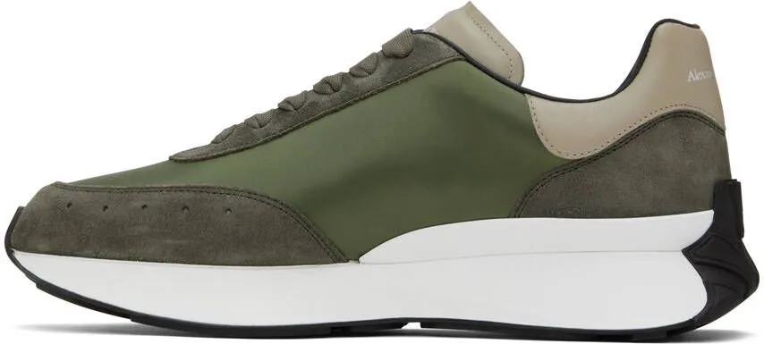 Alexander McQueen Khaki Sprint Runner Sneakers