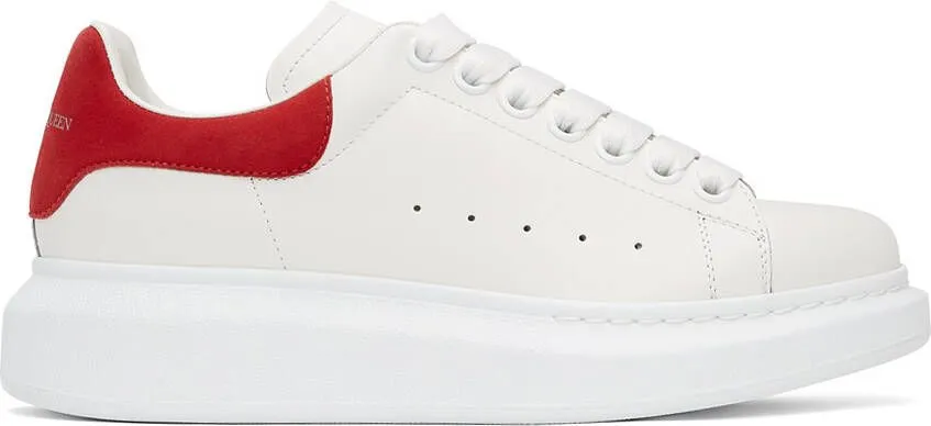 Alexander McQueen White & Red Oversized Sneakers