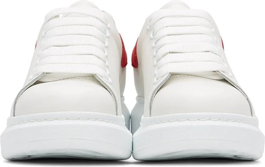 Alexander McQueen White & Red Oversized Sneakers