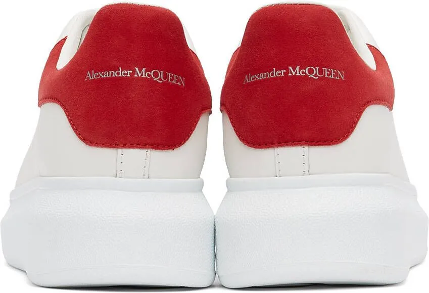 Alexander McQueen White & Red Oversized Sneakers