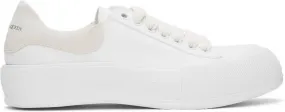 Alexander McQueen White Pimsoll Sneakers