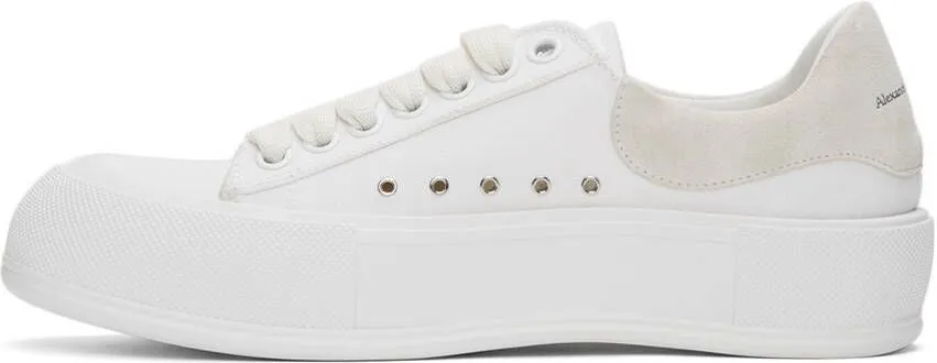 Alexander McQueen White Pimsoll Sneakers