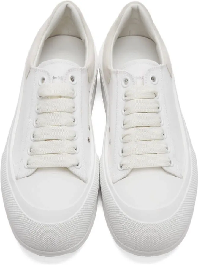 Alexander McQueen White Pimsoll Sneakers