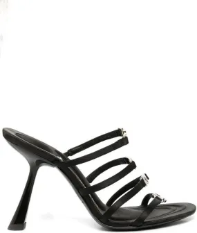 Alexander Wang Nala 105mm logo-plaque sandals Black