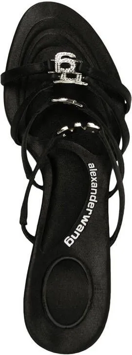 Alexander Wang Nala 105mm logo-plaque sandals Black