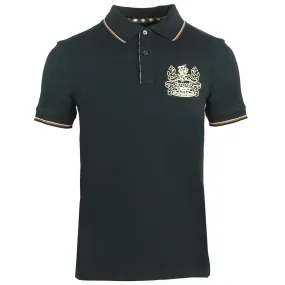 Aquascutum Aldis Crest Black Polo Shirt