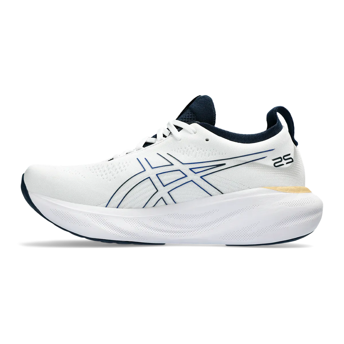 Asics Gel Nimbus 25 - White - Illusion Blue