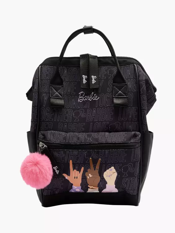 Barbie  Barbie Black Backpack with PomPom Charm