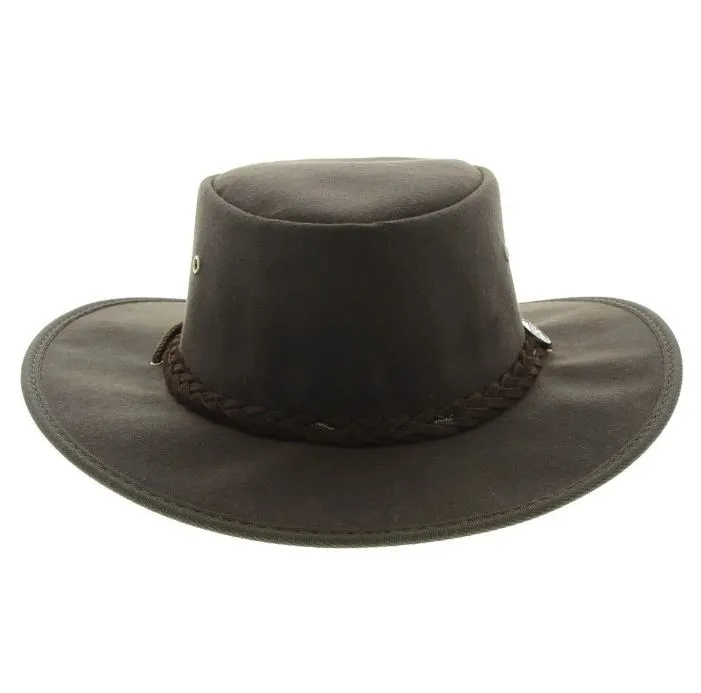 BARMAH DROVER OILSKIN HAT - BROWN