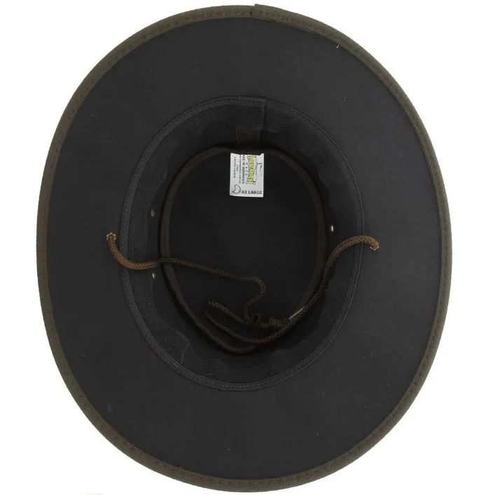 BARMAH DROVER OILSKIN HAT - BROWN