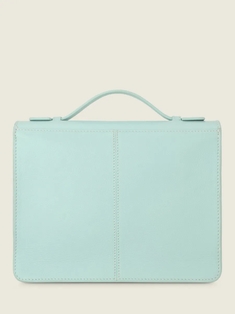 Blue Leather Cross-Body Bag for Women - Simone Pastel Baby Blue | PAUL MARIUS