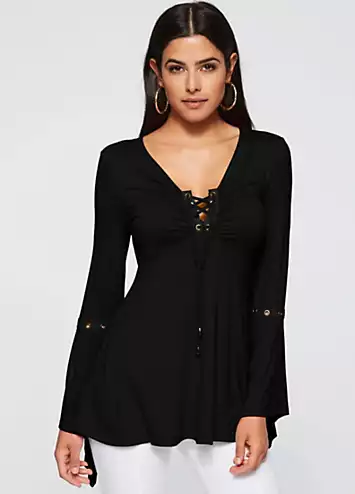 bonprix bonprix Eyelet Detail Tunic | Kaleidoscope