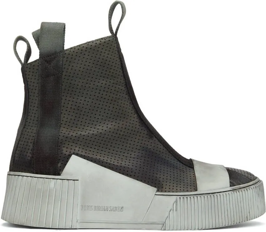 Boris Bidjan Saberi Grey Bamba 3.1 High Top Sneakers