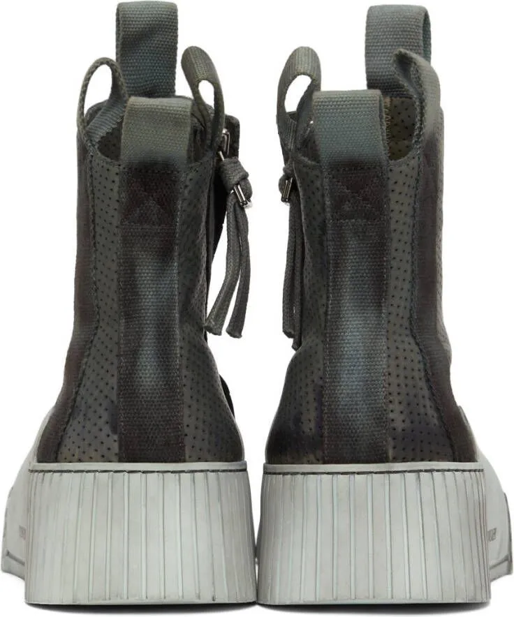 Boris Bidjan Saberi Grey Bamba 3.1 High Top Sneakers