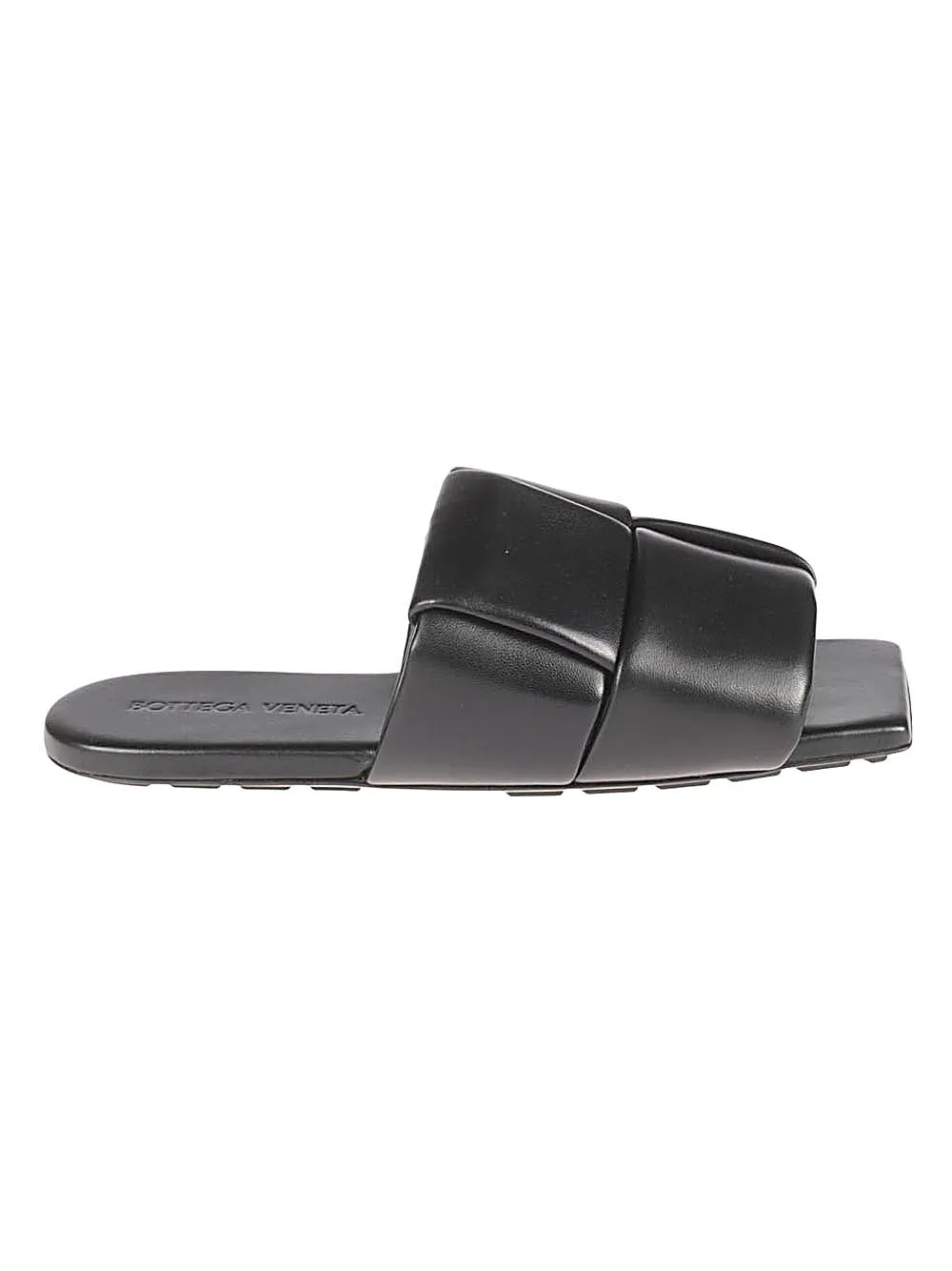 Bottega Veneta    Bottega Veneta Patch Leather Flat Sandals