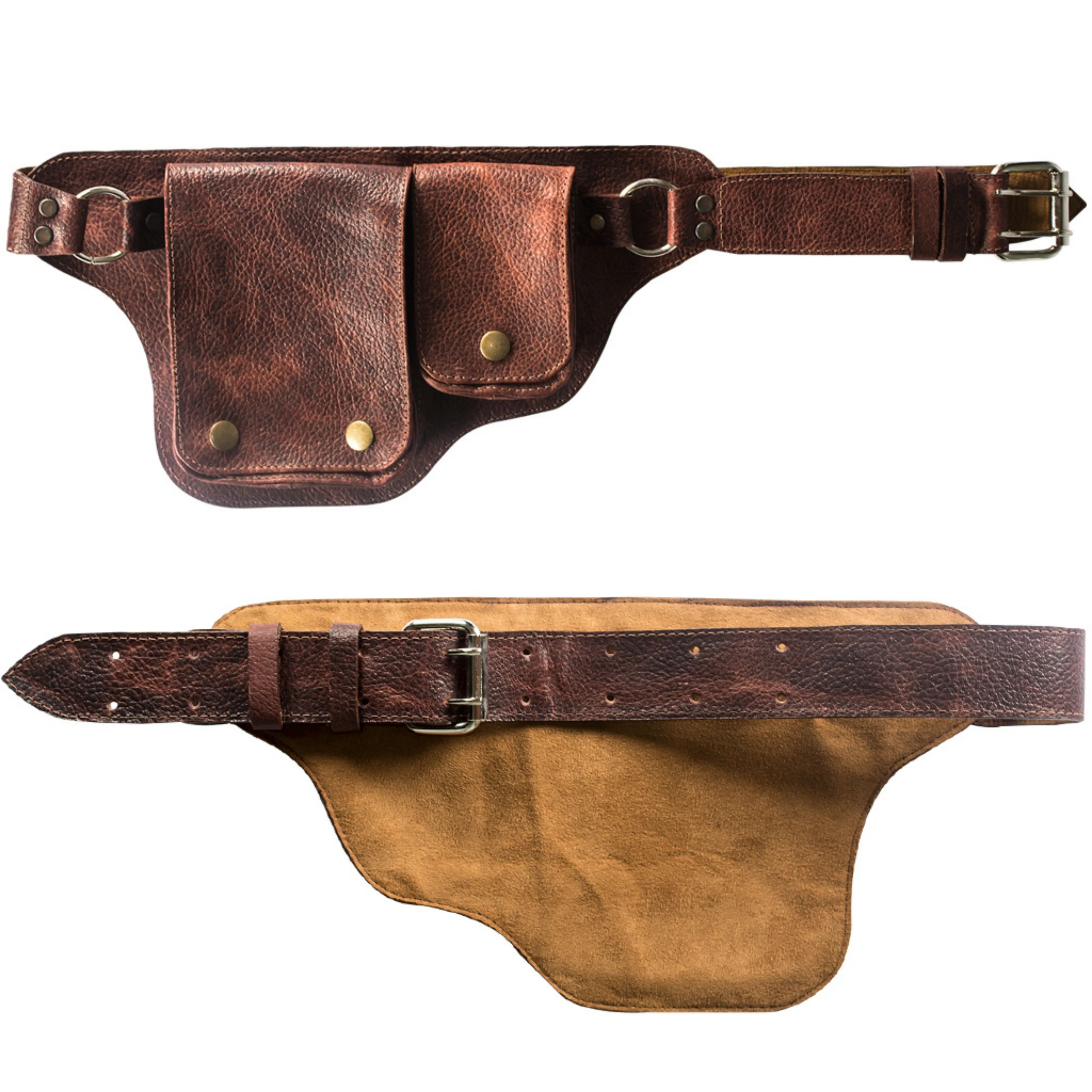 Brown Leather Hip Bag