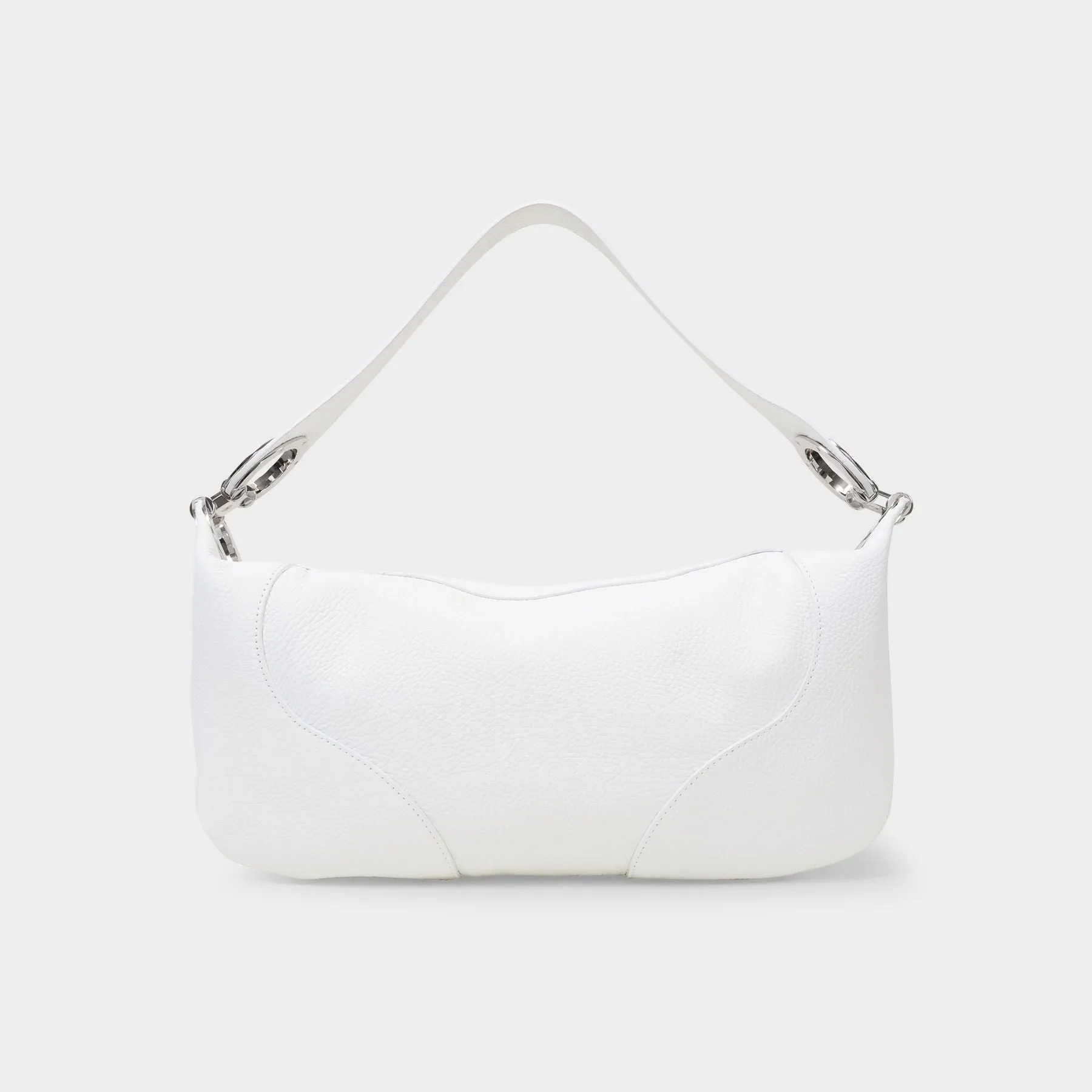 By Far  Amira Bag in White Leather