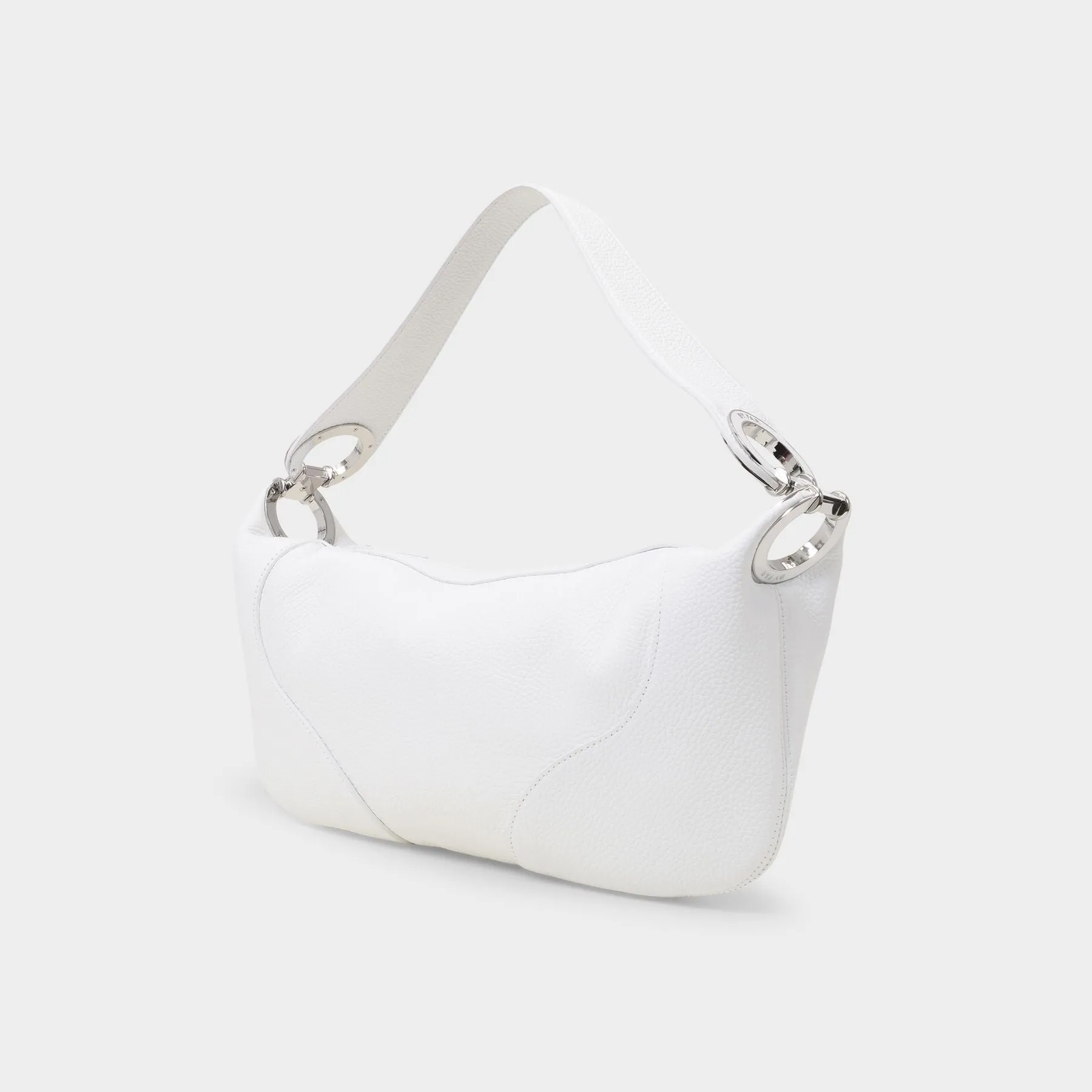 By Far  Amira Bag in White Leather