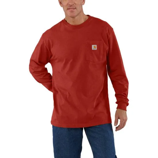 Carhartt K126 - Long Sleeve Workwear Crewneck T-Shirt Large R66