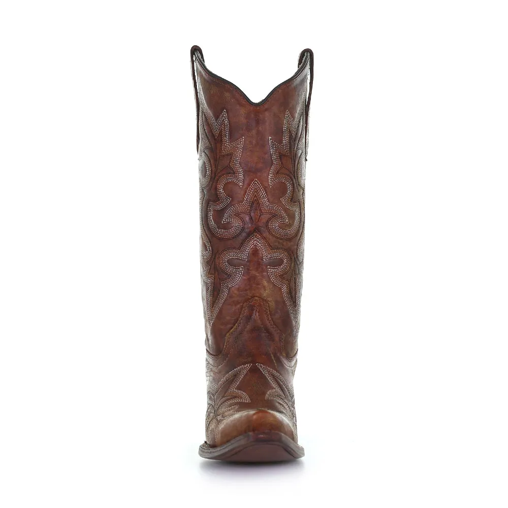 Circle G Tan Embroidered Ladies' Boot