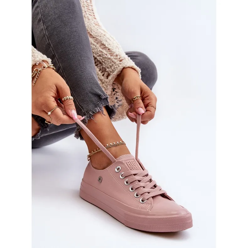 Classic Women's Sneakers Big Star NN274291 Pink