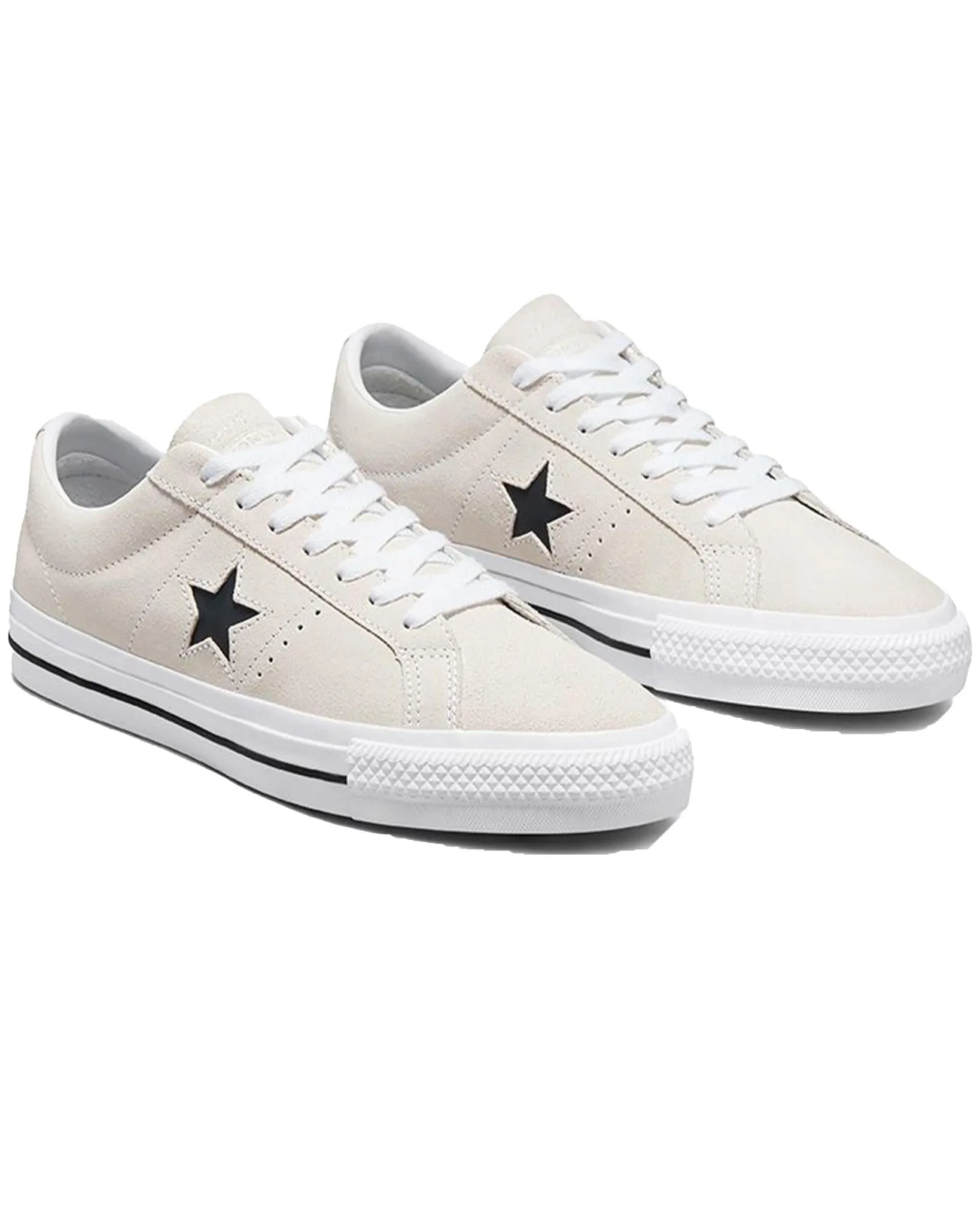 Converse Cons One Star Pro Suede Ox Egret/White/Black