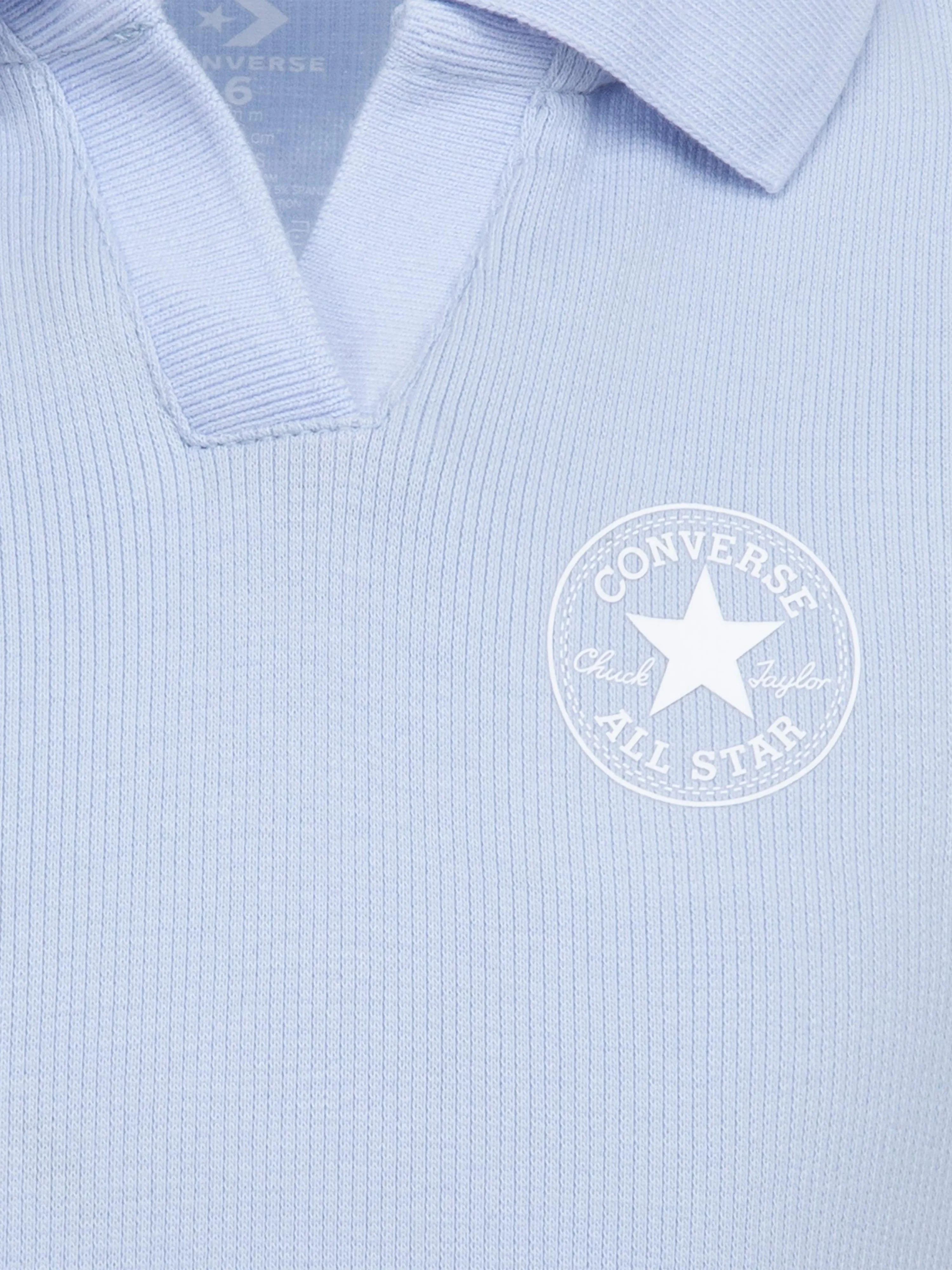 Converse Girls Polo CTP Fitted Dress in Blue