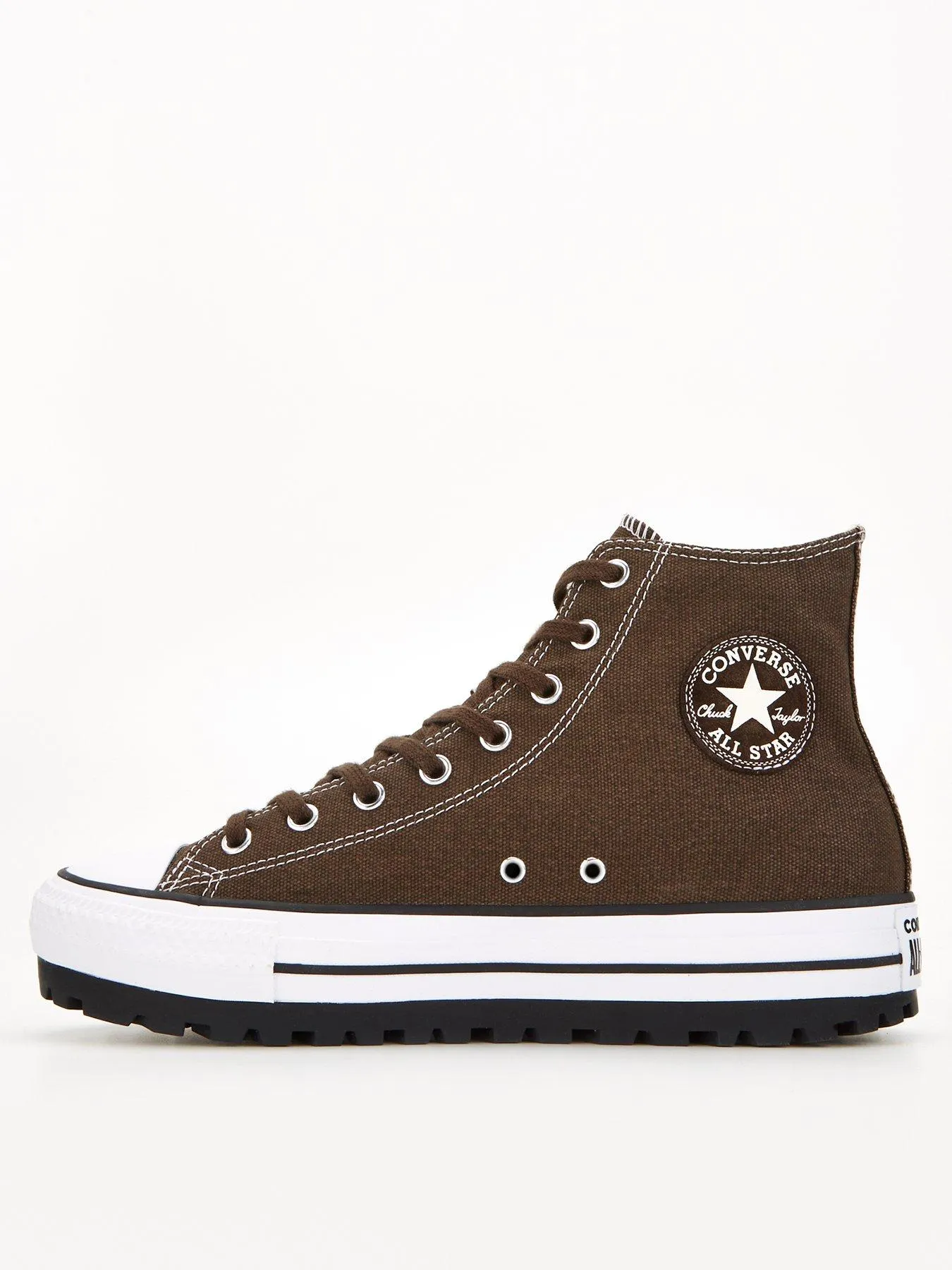 Converse Mens City Trek Hi Top Trainers - Dark Brown