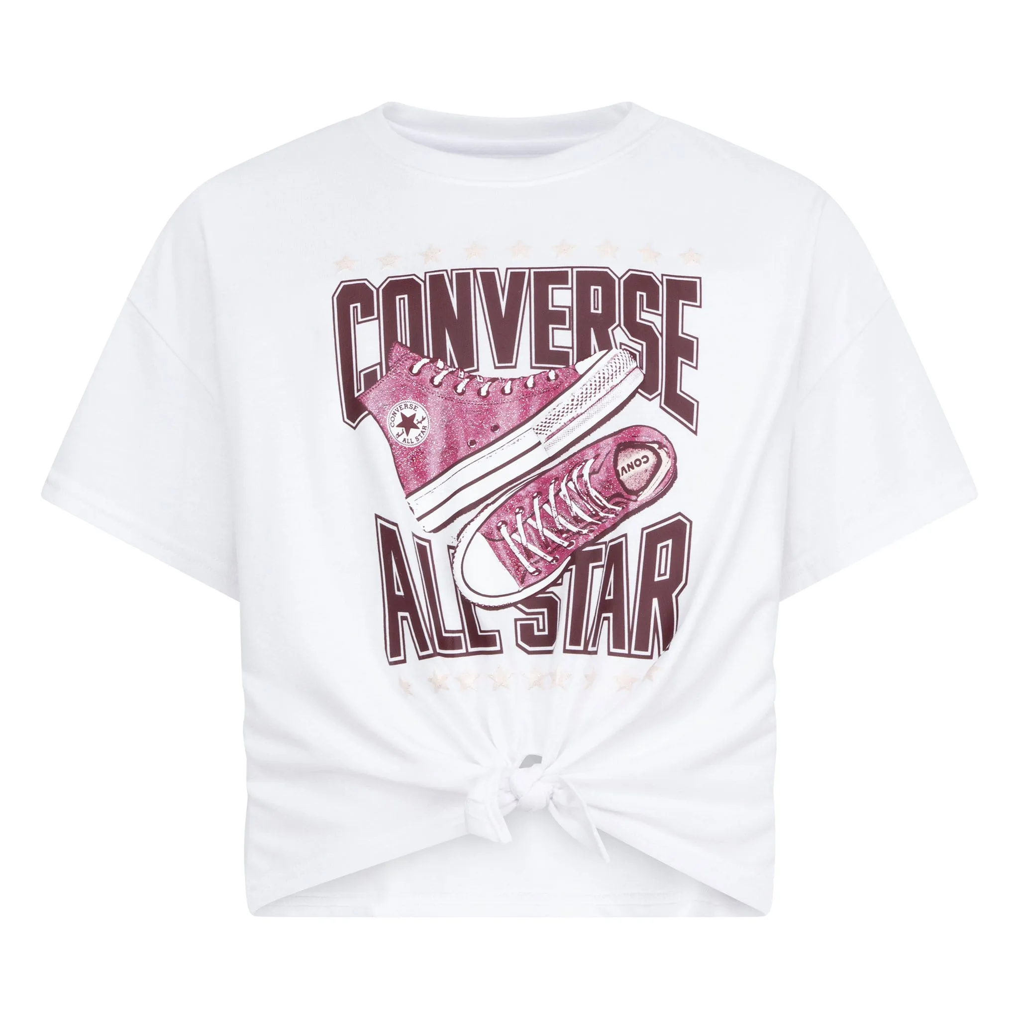 Converse Tie Front GFX Boxy T-Shirt7-16y  - Clement