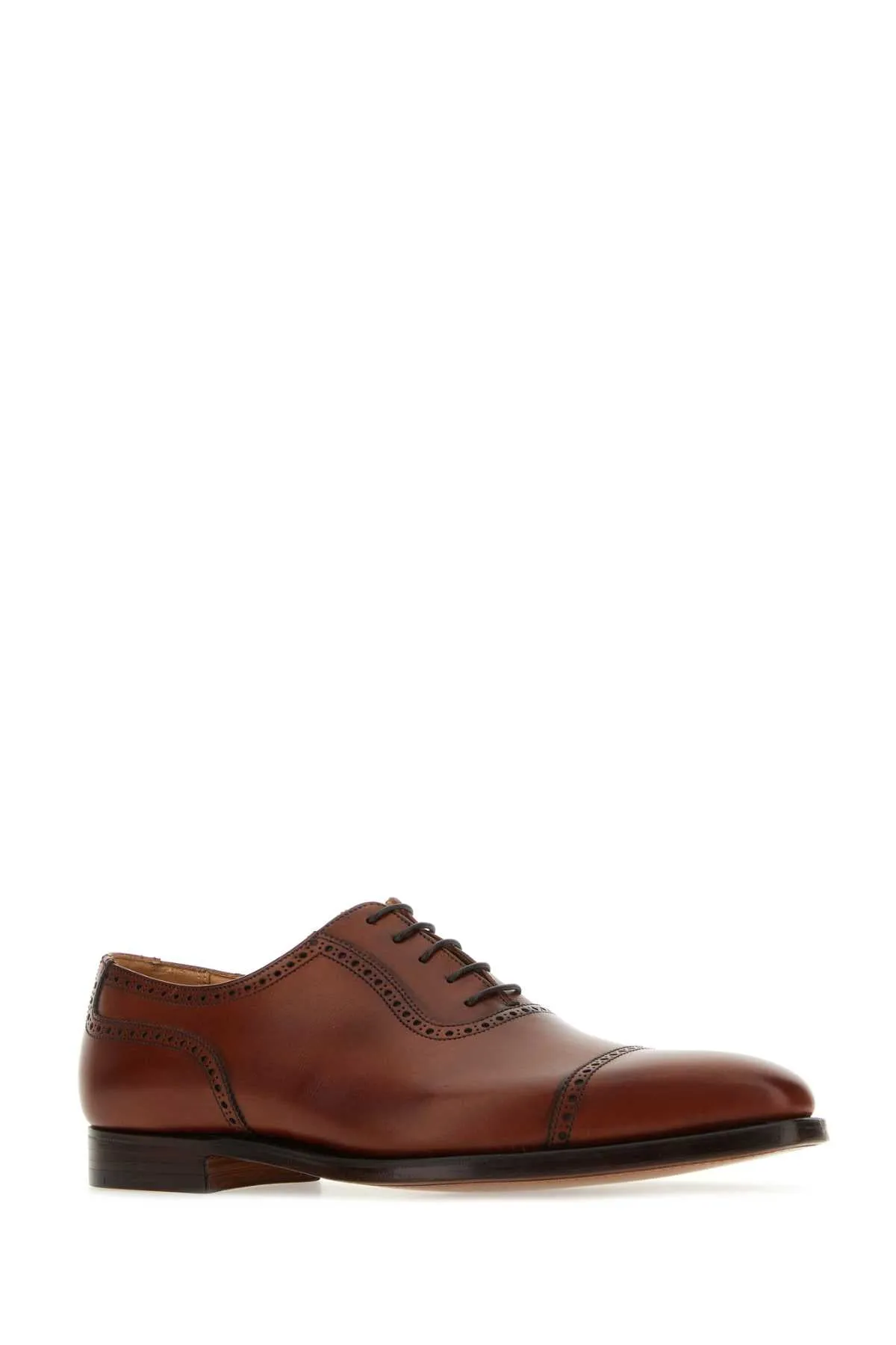 Crockett&Jones Caramel Leather Westbourne Lace Up Shoes