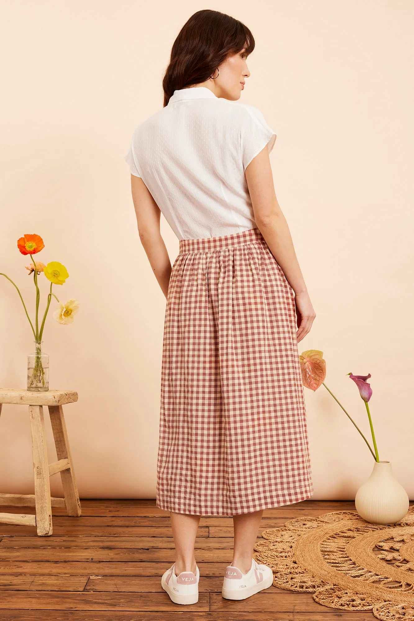 Daisy Amber Check Skirt