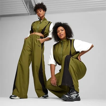 DARE TO Women's Parachute Pants | Olive Green | PUMA Shop All Puma | PUMA 