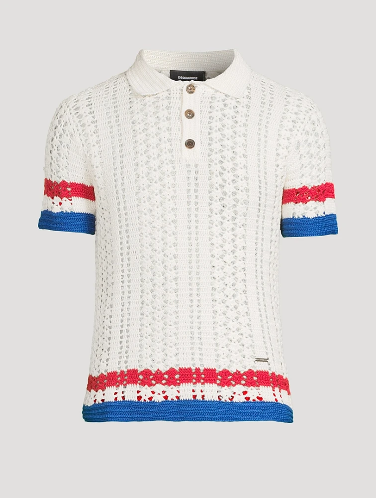 DSQUARED2 Cotton Knit Polo Shirt