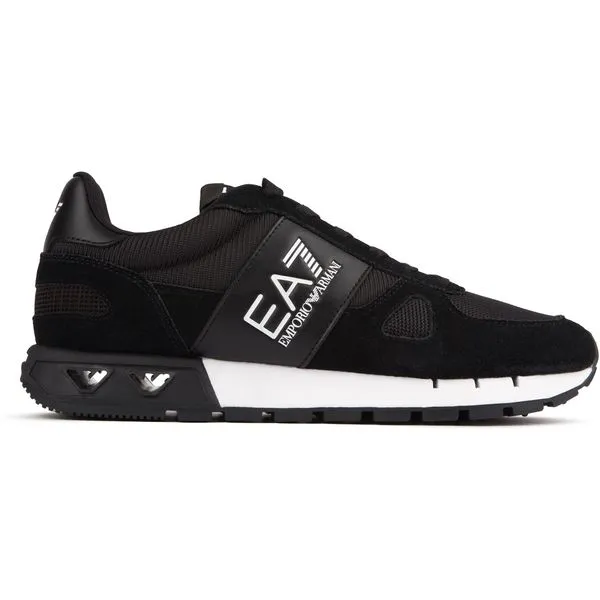 Ea7 B&W Mesh Run Sneakers