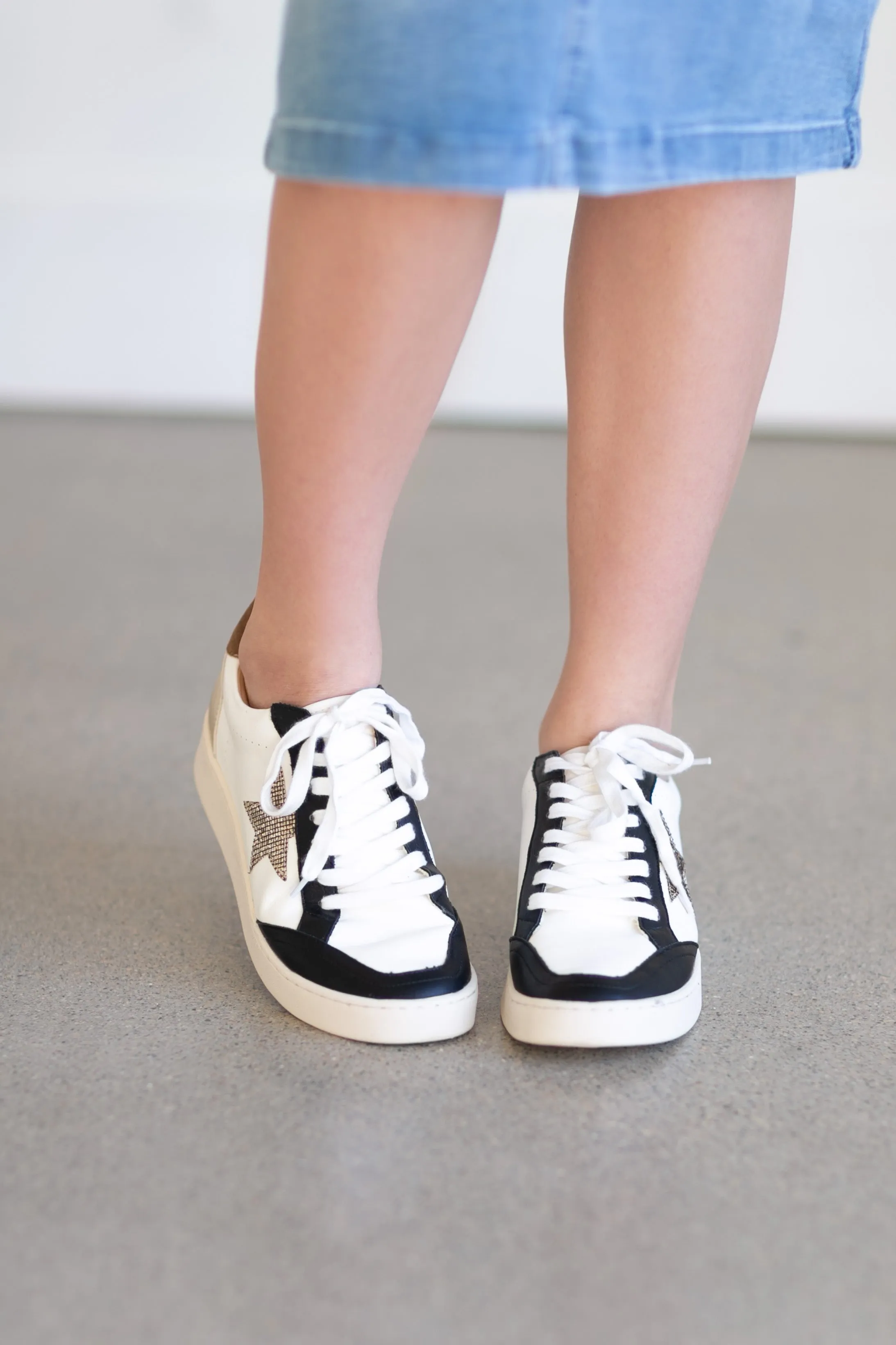 Eliana Black Vintage Sneakers - FINAL SALE