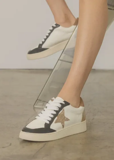 Eliana Black Vintage Sneakers - FINAL SALE