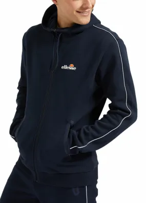 Ellesse Ornari Logo FZ Hoodie Navy