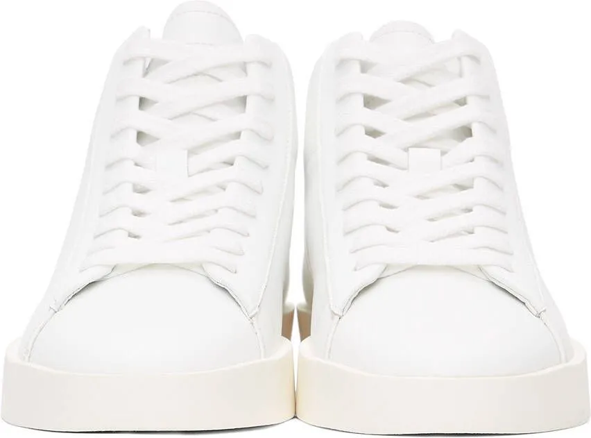 Essentials White Tennis Mid Sneakers