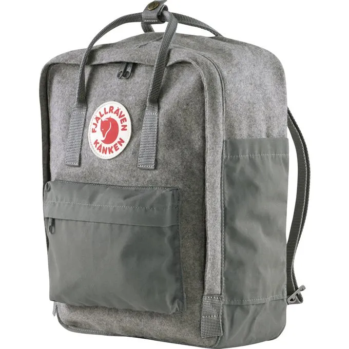 Fjallraven Kanken Re-Wool Backpack in Granite Grey