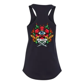 Flaming Daggers Women's Racerback Tank