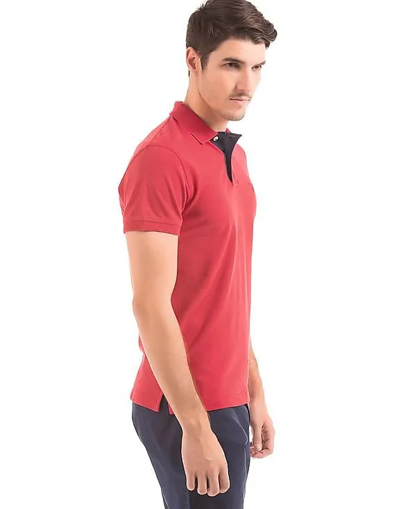 Gant Contrast Placket Pique Polo Shirt