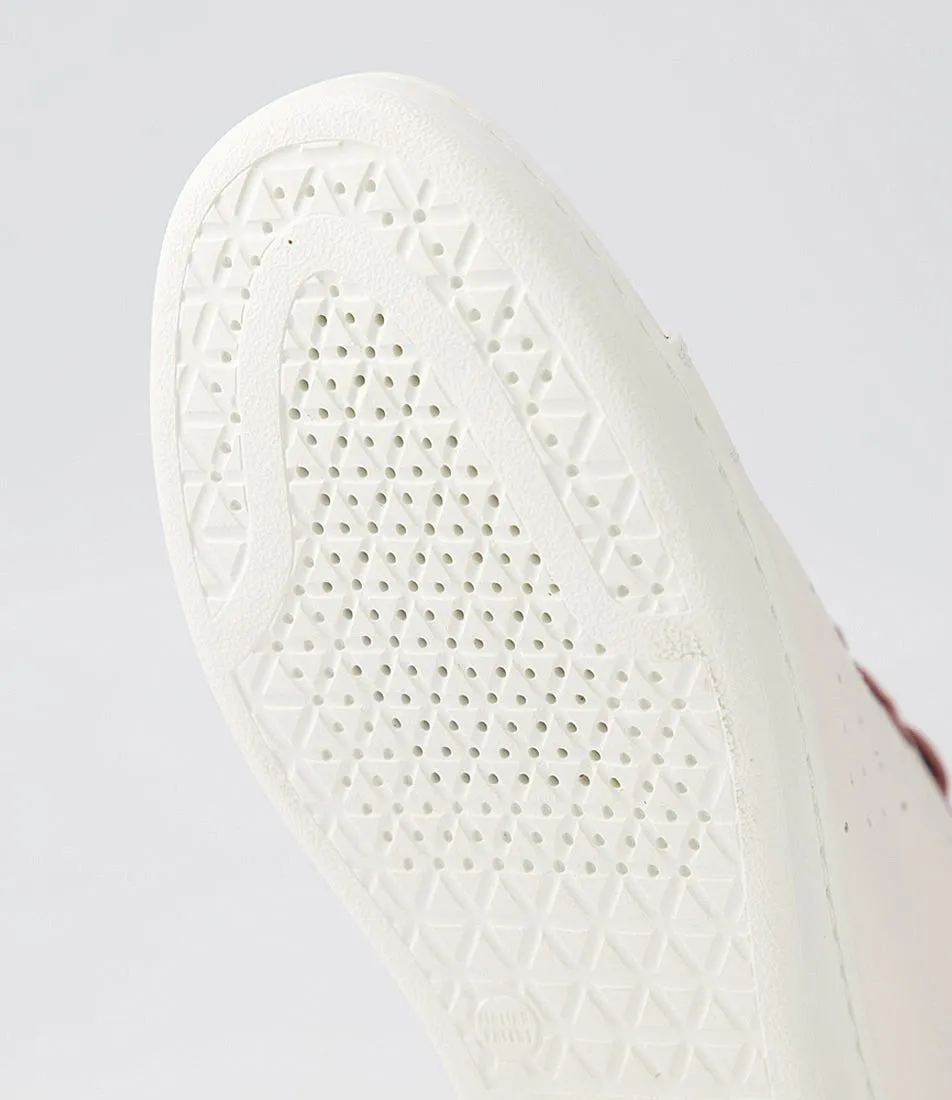 GEOX D Jaysen E White Rose Leather Suede Sneakers